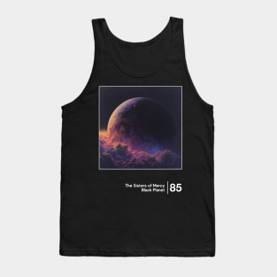 Black Planet - Minimalist Artwork Design Tank Top